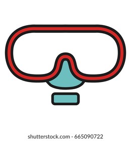 diving googles isolated icon