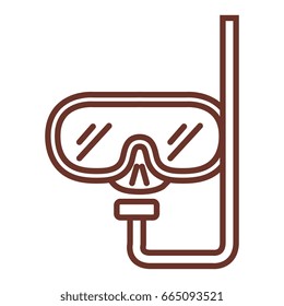 diving googles isolated icon