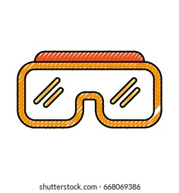 diving googles isolated icon