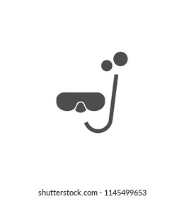 Diving googles vector icon
