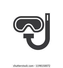 Diving googles vector icon 