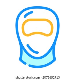 diving helmet color icon vector. diving helmet sign. isolated symbol illustration