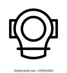 diving helmet icon or logo isolated sign symbol vector illustration - high quality black style vector icons
