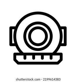 diving helmet icon logo isolated sign symbol vector illustration    high quality black style vector icons
