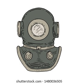 diving helmet icon symbol element