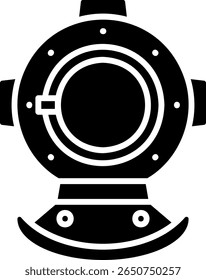 Diving Helmet Icon - Underwater Adventure Symbol