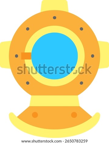 Diving Helmet Isolated on White Background