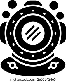 Casco de buceo Nuevo Vector de diseño de iconos creativos