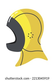 Diving hood Underwater Equipment. Vector illustration