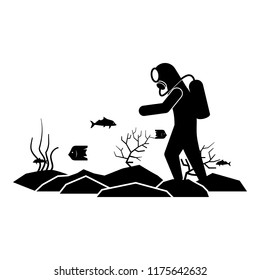 Diving icon. Element of diving icon for mobile concept and web apps. Pictogram Diving icon can be used for web and mobile