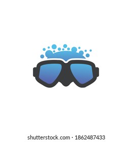 Diving icon flat vector illustration