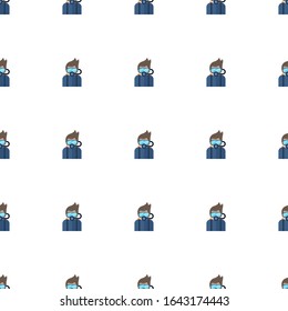 Diving icon pattern seamless isolated on white background. Editable flat Diving icon. Diving icon pattern for web and mobile.