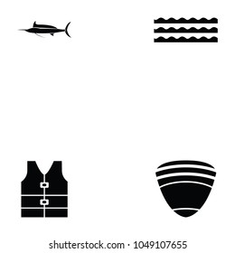 diving icon set