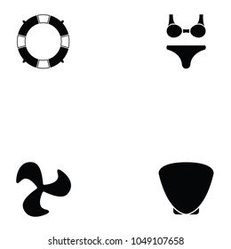 diving icon set
