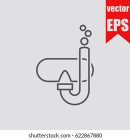 Diving icon sign symbol logo isolated in flat style.Vector illustration.
