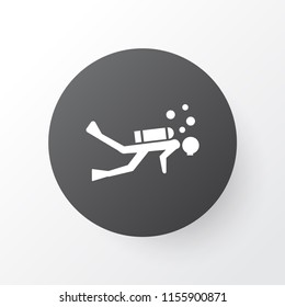 Diving icon symbol. Premium quality isolated scuba element in trendy style.