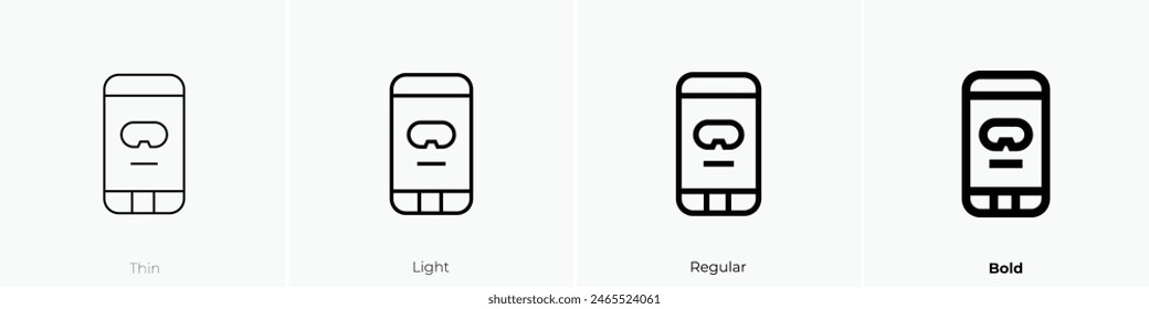 diving icon. Thin, Light Regular And Bold style design isolated on white background