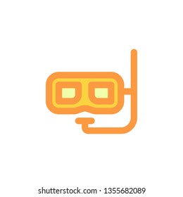 Diving Icon Vector Illustration in Filled Style for Any Purpose