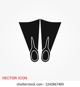 Diving icon, water sport vector sign, symbol
