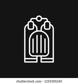 Diving icon, water sport vector sign, symbol