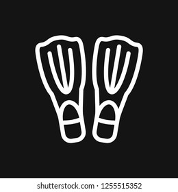 Diving icon, water sport vector sign, symbol