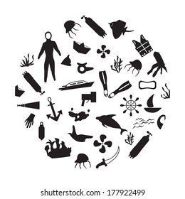 Diving icons