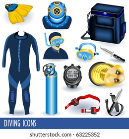 Diving icons