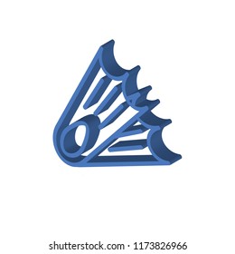 Diving isometric left top view 3D icon