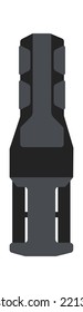 Diving knife case Underwater Equipment. Vector illustration