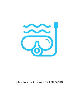 diving logo design vector sign