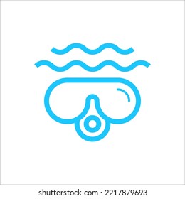 diving logo design vector sign