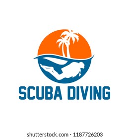 Diving Logo Template