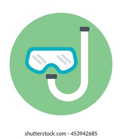 Diving Mask Colored Vector Icon