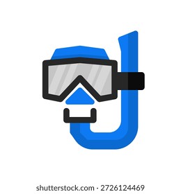 
diving mask flat icon illustration