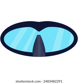 diving mask, free diving mask, free diver  goggles, diving equipment vector illustration