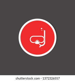 Diving mask icon