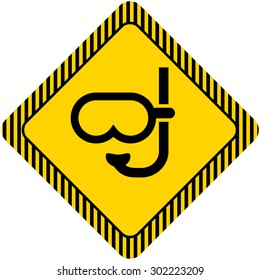 Diving mask icon