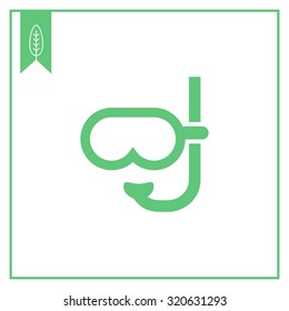 Diving mask icon