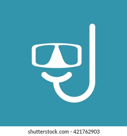 Diving Mask Icon. Eps-10.