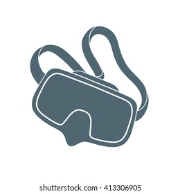 Diving mask icon isolated on white background

