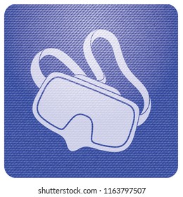 Diving mask icon isolated. Vector illustration

