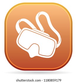 Diving mask icon isolated. Vector illustration


