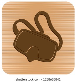 Diving mask icon isolated. Vector illustration

