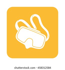 Diving mask icon isolated. Vector illustration

