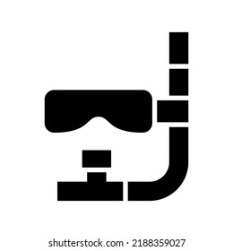 diving mask icon or logo isolated sign symbol vector illustration - high quality black style vector icons
