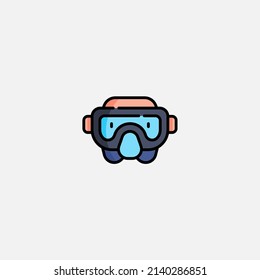 Diving mask icon sign vector,Symbol, logo illustration for web and mobile