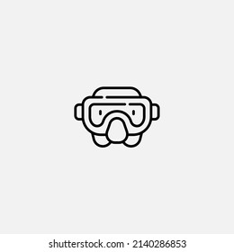 Diving mask icon sign vector,Symbol, logo illustration for web and mobile