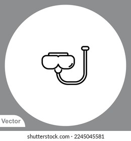 Diving mask icon sign vector,Symbol, logo illustration for web and mobile