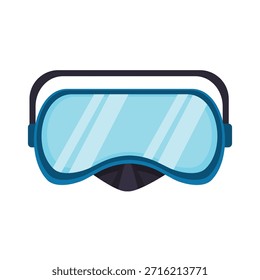 Icono de máscara de buceo, Ilustración vectorial de máscara de snorkel, Vector de máscara de natación, arte de Clip de buceo, arte de Clip de buceo