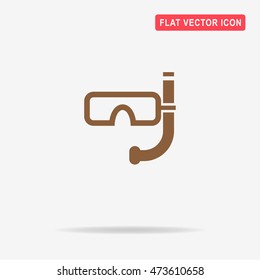 Diving mask icon. Vector concept illustration for design.